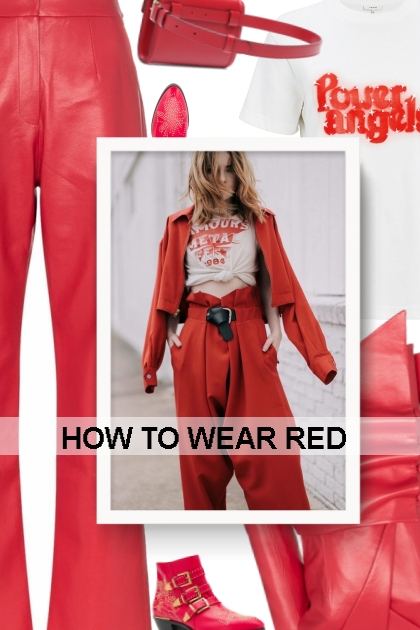   HOW TO WEAR RED- Modna kombinacija