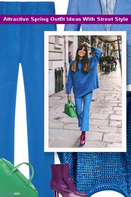  Attractive Spring Outfit Ideas With Street Style- Modna kombinacija