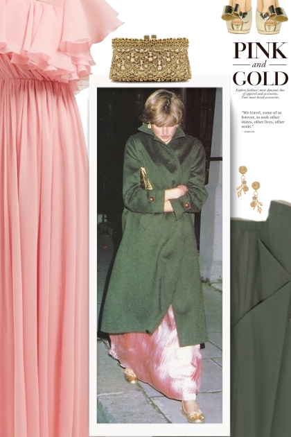 Diana - Pink, Gold and Green