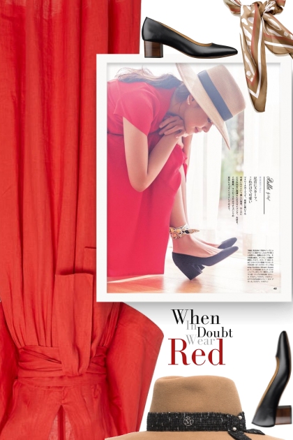 The Power Of Red - Fashion set