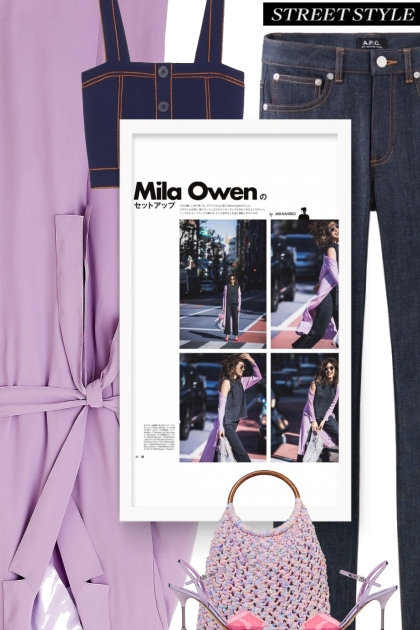  fall 2019 - denim & lilac- Combinazione di moda