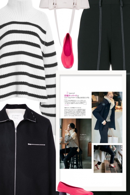 striped sweater- Модное сочетание