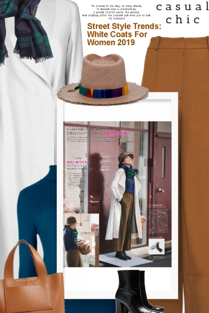 Street Style Trends: White Coats For Women 2019 - Modna kombinacija