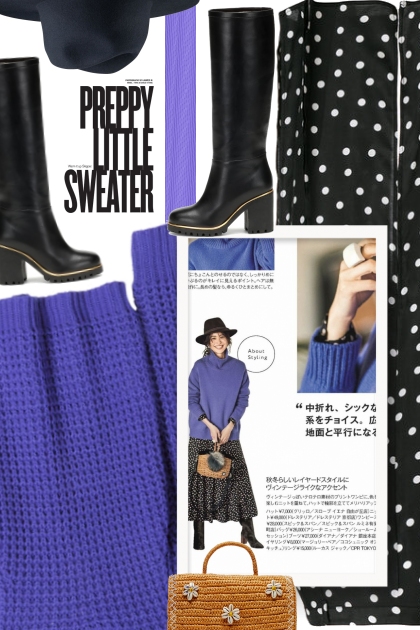 Purple sweater- combinação de moda