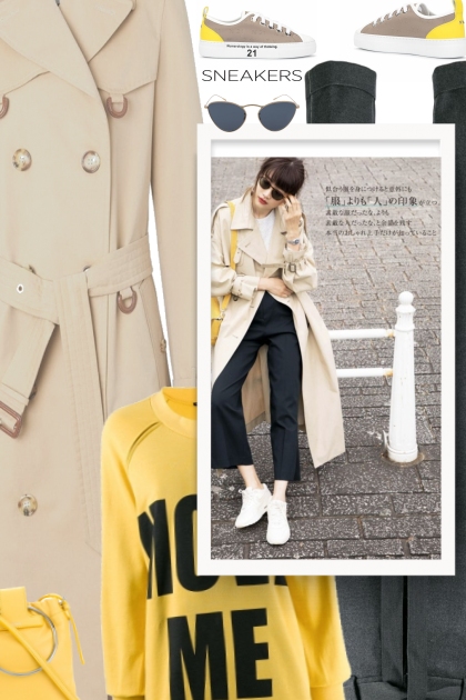 beige, yellow & black- Combinazione di moda