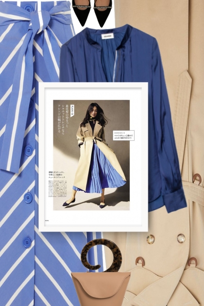  fall 2019 - blue & beige- Combinazione di moda