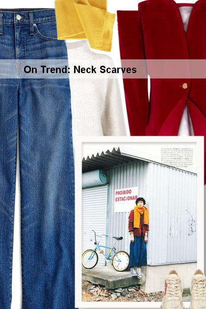 On Trend: Neck Scarves- Combinaciónde moda