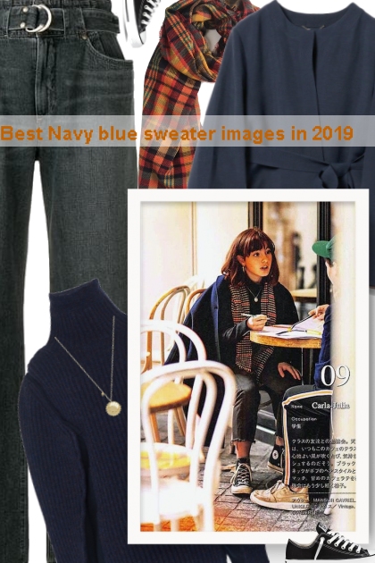  Best Navy blue sweater images in 2019- Modekombination