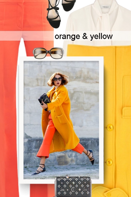 orange &#38; yellow- Combinazione di moda