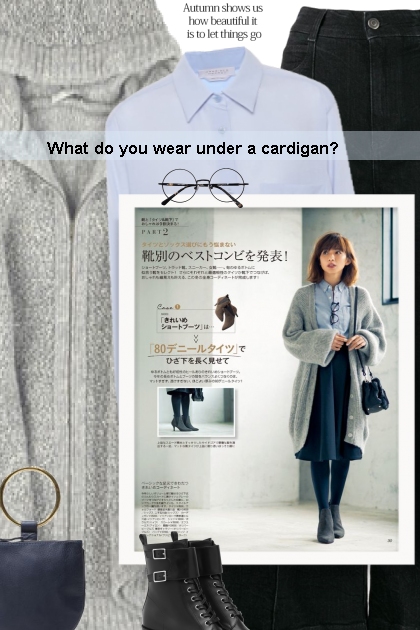 What do you wear under a cardigan?