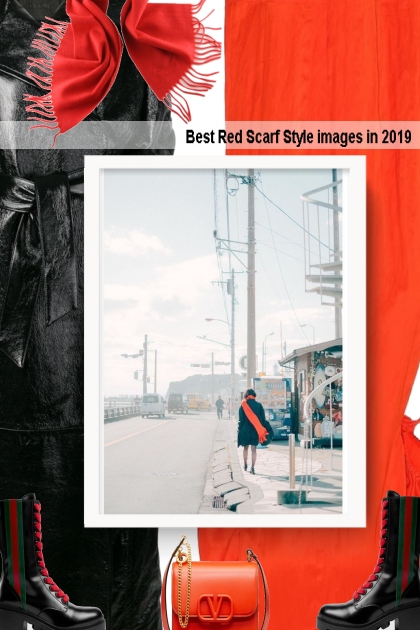  Best Red Scarf Style images in 2019- combinação de moda