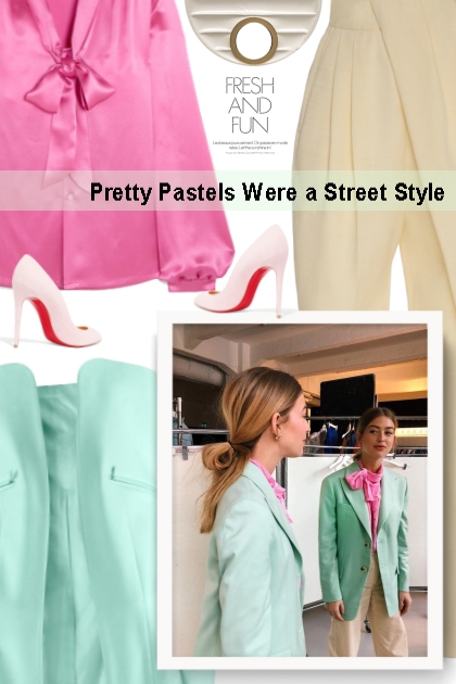 Pretty Pastels Were a Street Style - Modekombination