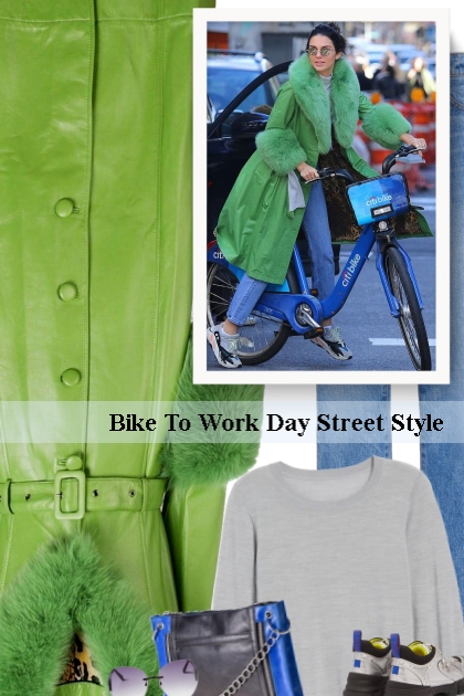 Bike To Work Day Street Style- Modna kombinacija