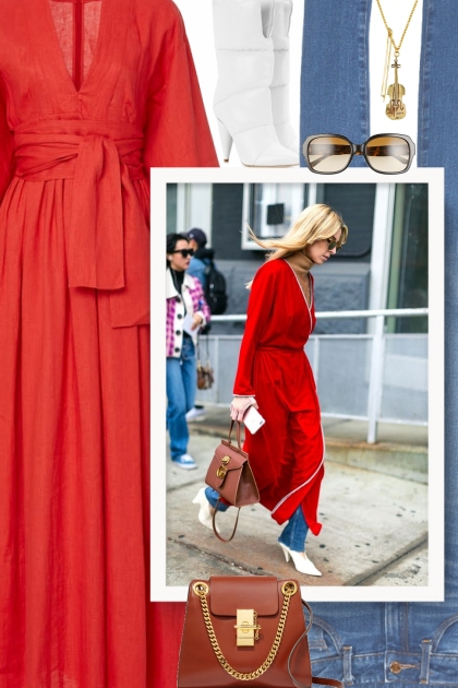 Favorite Ways to Layer a Dress Over Pants- Combinazione di moda