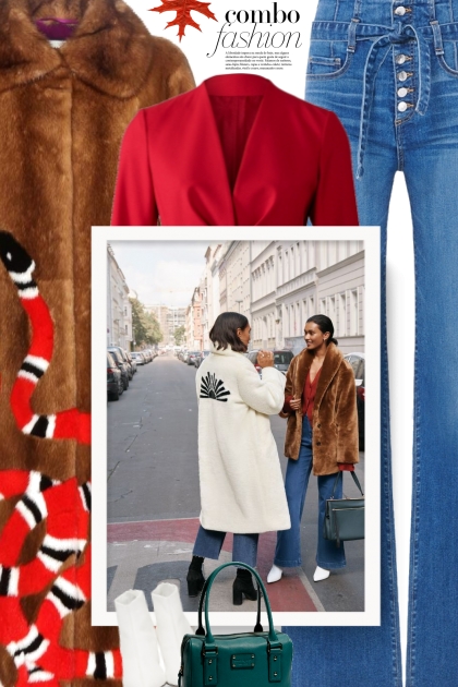 Gucci fur coat- Combinazione di moda