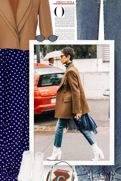 Are polka dots in style for 2019?- Модное сочетание