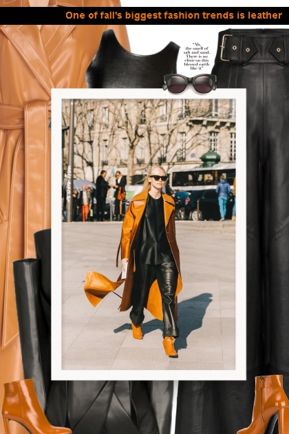  One of fall's biggest fashion trends is leather