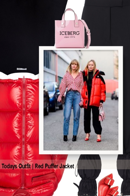 Todays Outfit | Red Puffer Jacket - Modna kombinacija