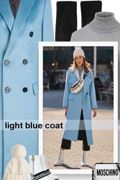 light blue coat- Kreacja