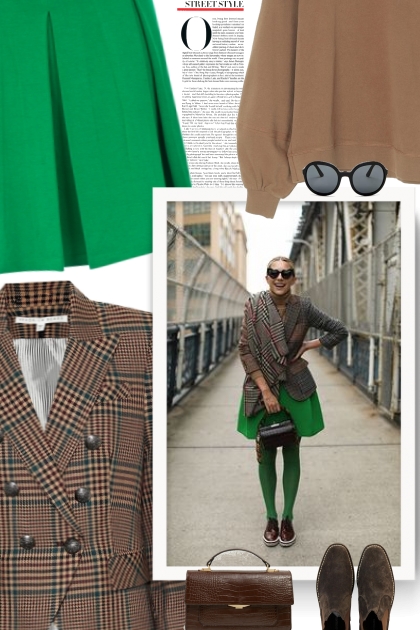 Fall 2019 - How To Wear Green Skirts 2019- Модное сочетание