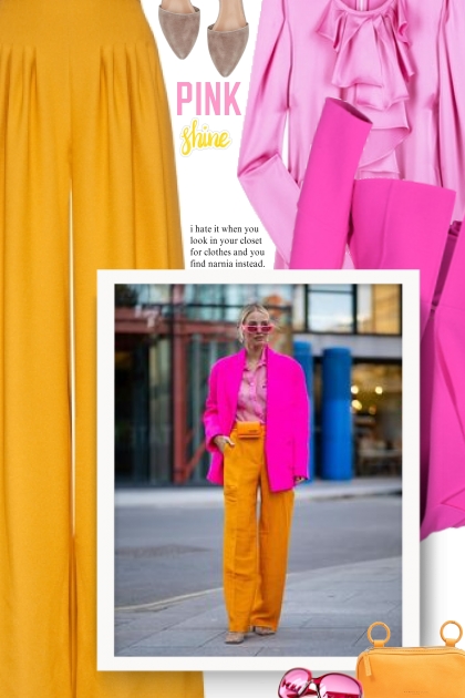  Fall 2019 - pink & yellow- Modna kombinacija