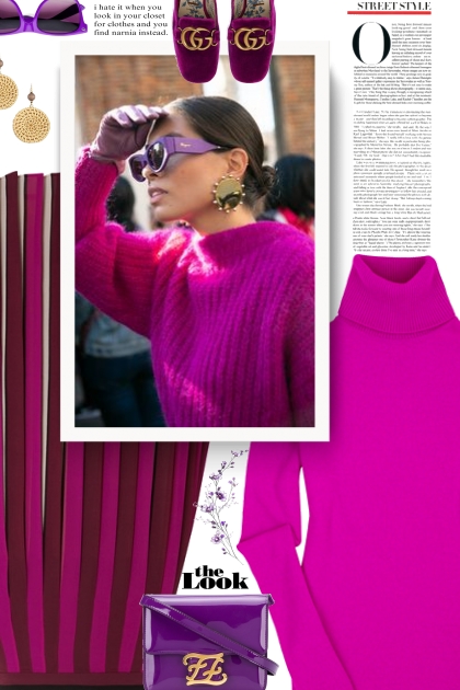 Fall 2019 - Pink and Purple- Combinaciónde moda