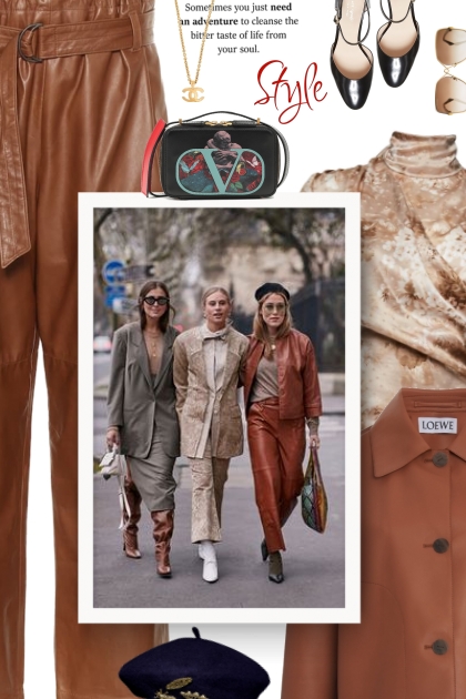 Autumn street style and Outfits- combinação de moda