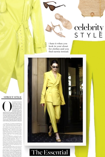 Celebrity style - yellow
