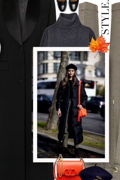 Fall 2019 - Orange bag- combinação de moda