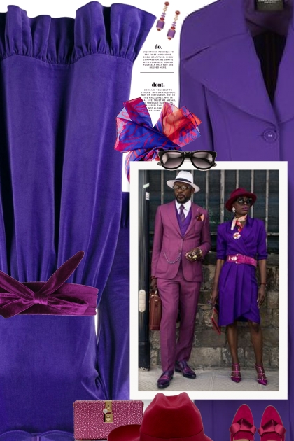 Shades of purple- Fashion set