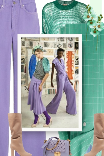 Purple Casual- Fashion set