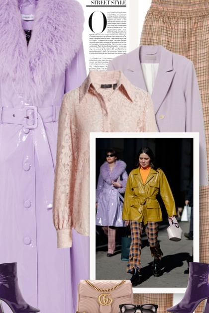 Winter 2020 - lilac and peach- combinação de moda