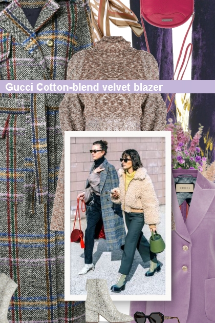 Gucci Cotton-blend velvet blazer - Modekombination