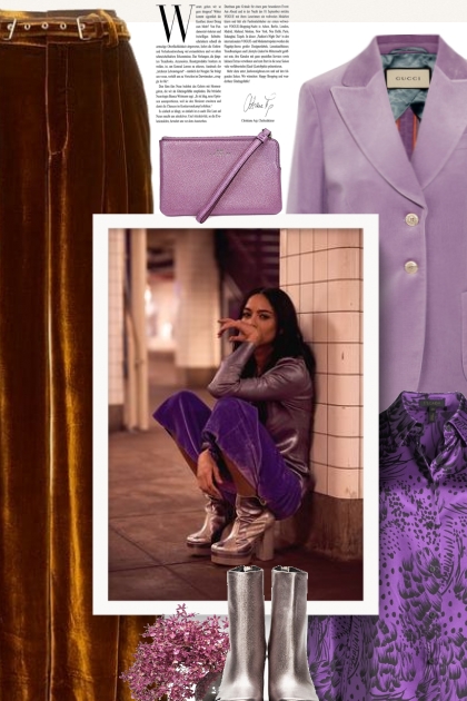 Silver and purple- Combinaciónde moda