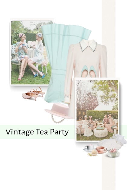 Vintage Tea Party- combinação de moda