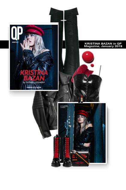 KRISTINA BAZAN in QP Magazine, January 2019- Fashion set