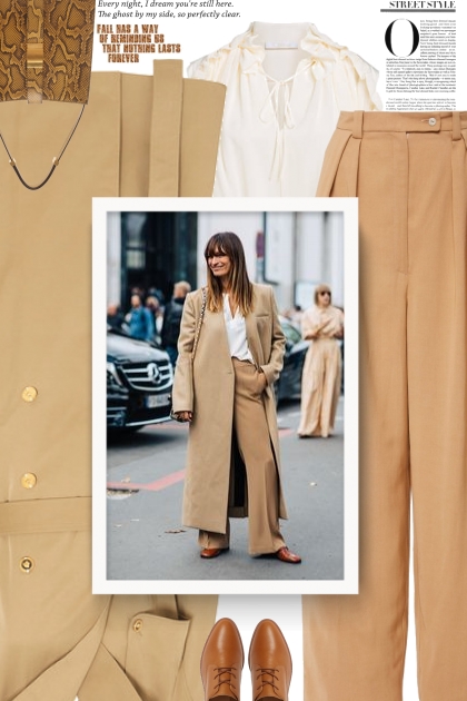 Fall 2019 - Versace coat- Modna kombinacija