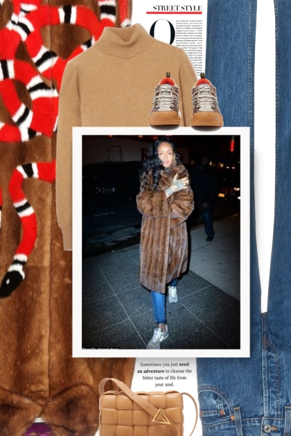 Winter 2020 - GUCCI Fur Coat - Combinazione di moda