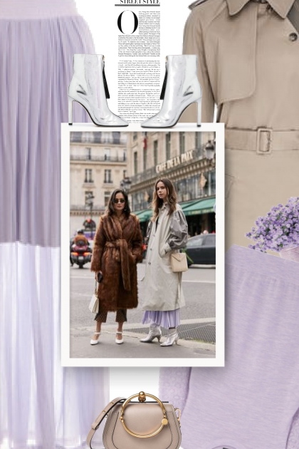 Autumn 2019 - lilac and beige- Modekombination