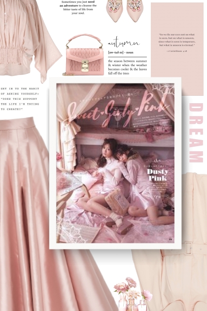 Dusty Pink- combinação de moda