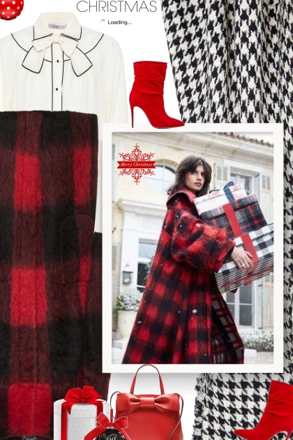 Christmas -  VALENTINO Silk blouse - Fashion set