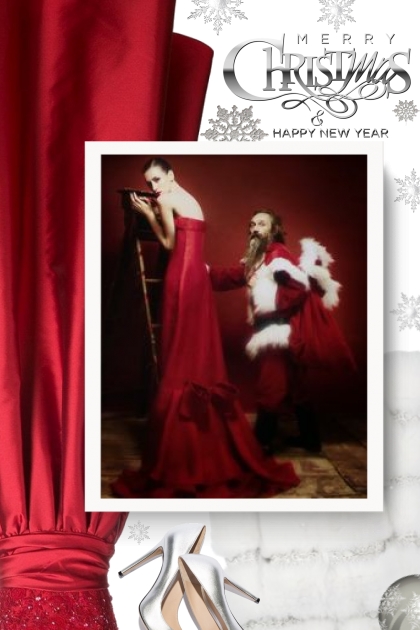  Merry Christmas - red and silver- Fashion set