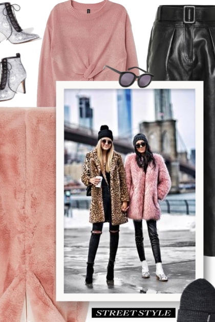 Fuzzy Coat Pink - Combinaciónde moda