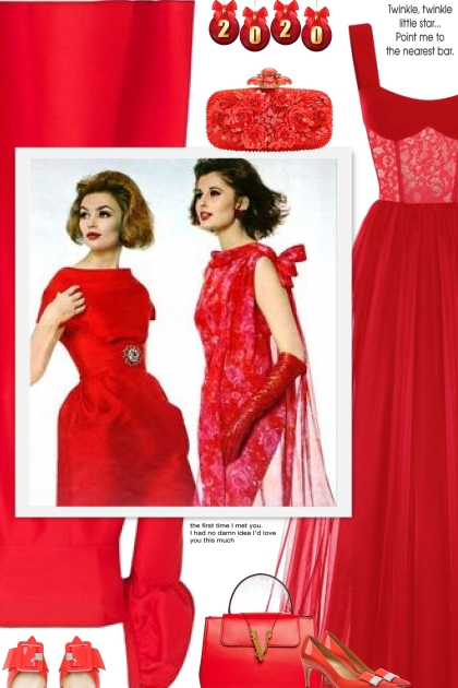 Pretty in Red Dress- Combinazione di moda