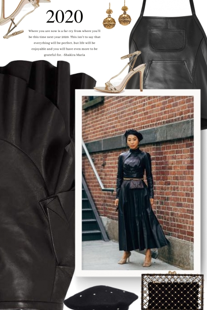 2020 - leather- Combinazione di moda