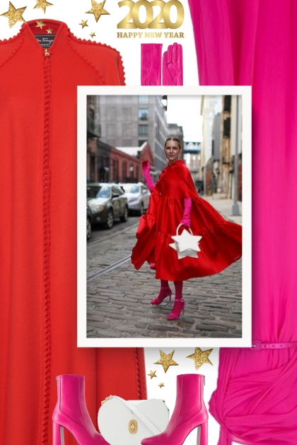 2020 - red and pink- Combinaciónde moda