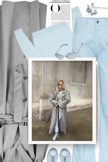 grey and light blue- Combinaciónde moda