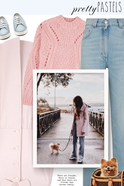 Valentino Pink Coat - Modna kombinacija