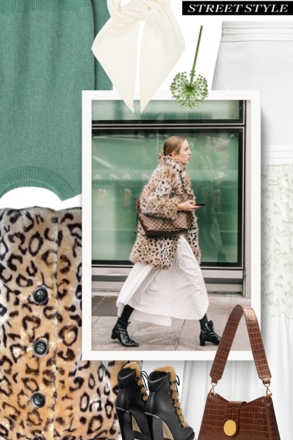 2020 - Leopard print coat - Modna kombinacija