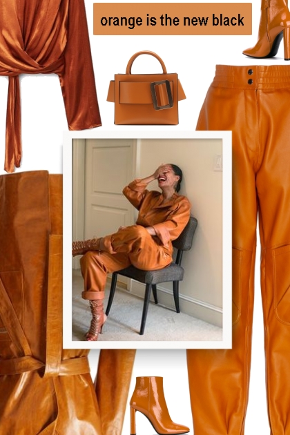 orange is the new black- combinação de moda